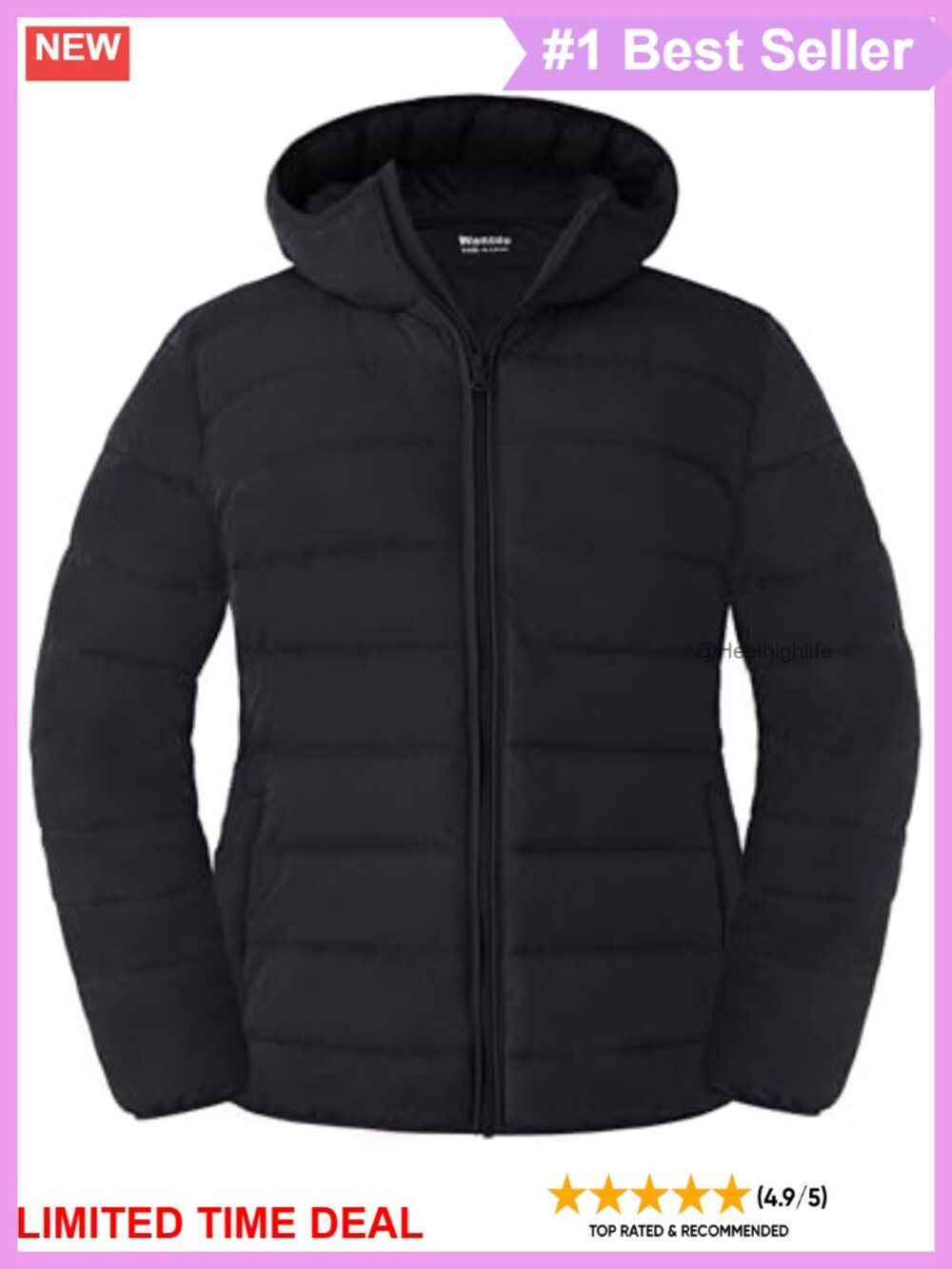 Women's Plus Size Quilted Puffer Jacket Hooded Winter Coat